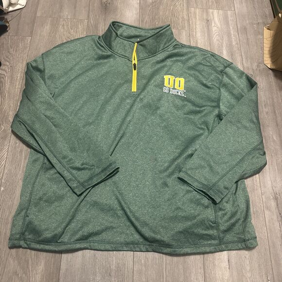 Rivalry Threads 91 1/4 Zip-up Collared Oregon Ducks Sweatshirt Men's Size 2XL - Picture 1 of 5